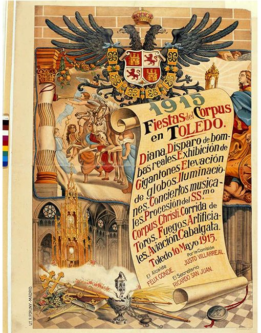 Cartel Corpus Christi Toledo 1915